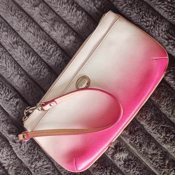 Coach Pink and Cream Women\'s Clutch